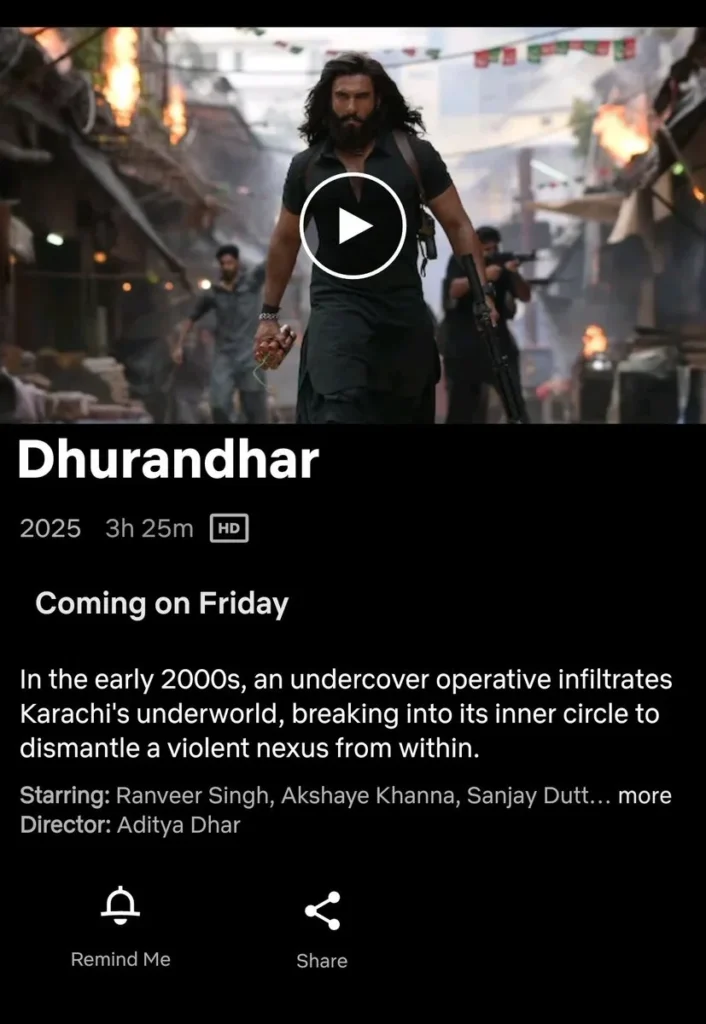 Dhurandhar OTT Release