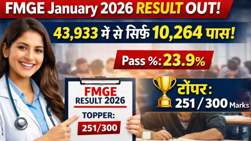 fmge result january 2026