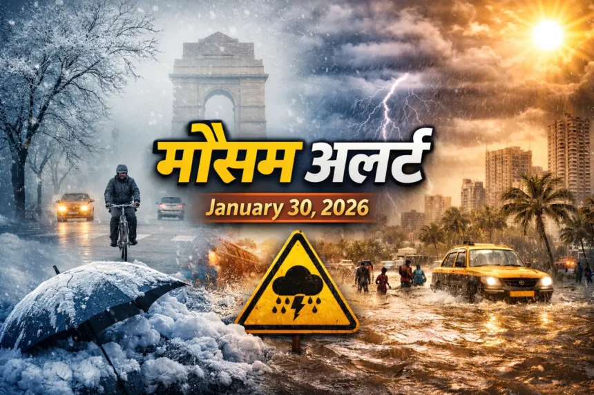 आज का मौसम अपडेट 30 जनवरी 2026