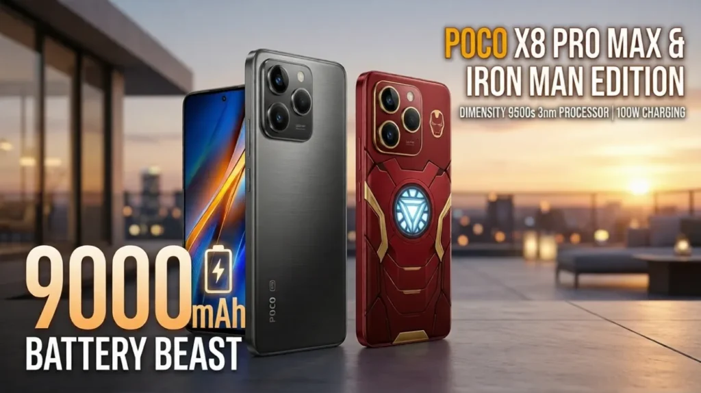 Poco X8 Pro Max Launched in India: 9000mAh Battery & Dimensity 9500s at an Unbeatable Price!